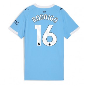Lacne Ženy Futbalové dres Manchester City Rodri Hernandez #16 2025-26 Krátky Rukáv - Domáci